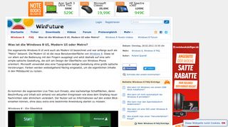 
                            4. Was ist die Windows 8 UI, Modern UI oder Metro? - Windows 8 FAQ