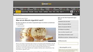 
                            7. Was ist ein Bitcoin eigentlich wert? | GodmodeTrader