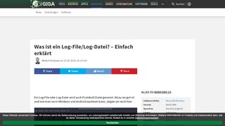 
                            9. Was ist ein Log-File/Log-Datei? – Einfach erklärt – GIGA