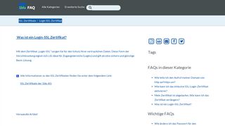 
                            2. Was ist ein Login-SSL Zertifikat? - 1blu-FAQ