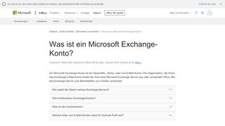 
                            5. Was ist ein Microsoft Exchange-Konto? - Office-Support