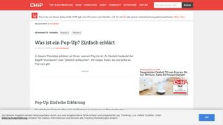 
                            5. Was ist ein Pop-Up? Einfach erklärt - CHIP