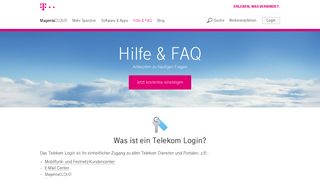 
                            6. Was ist ein Telekom Login? - MagentaCLOUD FAQ | Telekom