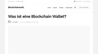 
                            10. Was ist eine Blockchain Wallet? - Blockchain Technologie