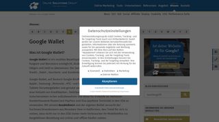 
                            4. Was ist Google Wallet? | Online Marketing Glossar der OSG