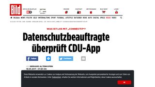 
                            6. Was ist los mit „Connect17“? - Datenschutzbeauftragte überprüft CDU ...
