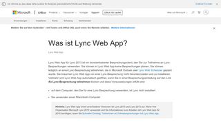 
                            4. Was ist Lync Web App? - Lync - Office Support - Office 365