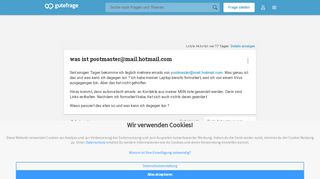 
                            4. was ist postmaster@mail.hotmail.com (Internet, E-Mail, Virus ...