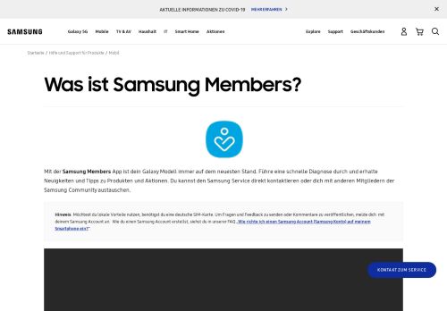 
                            6. Was ist Samsung Members? | Samsung Service DE