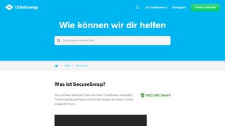 
                            4. Was ist SecureSwap? – TicketSwap