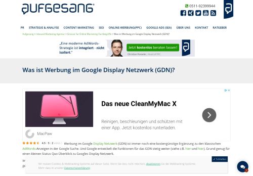 
                            6. Was ist Werbung im Google Display Netzwerk (GDN)? | Aufgesang