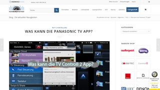 
                            7. Was kann die Panasonic TV App? - Heimkinopartner