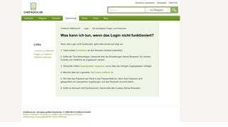 
                            13. Was kann ich tun, wenn das Login nicht funktioniert? – Chefkoch ...