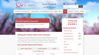 
                            8. Was kostet eigentlich Dating Cafe? - ZU-ZWEIT.de