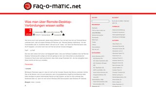 
                            4. Was man über Remote-Desktop-Verbindungen wissen sollte | faq-o ...