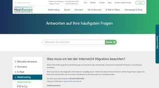 
                            3. Was muss ich bei der Internet24 Migration beachten? - Host Europe