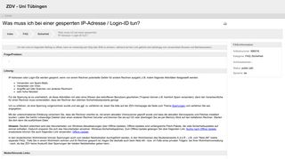 
                            13. Was muss ich bei einer gesperrten IP-Adresse / Login-ID tun? - FAQ ...