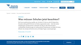 
                            9. Was müssen Schulen jetzt beachten? - Das Deutsche Schulportal