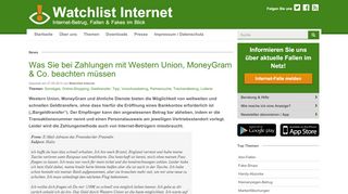 
                            9. Was Sie bei Zahlungen mit Western Union, MoneyGram & Co ...