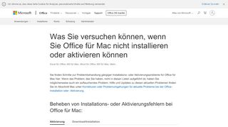 
                            4. Was Sie versuchen können, wenn Sie Office für Mac nicht ...