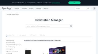 
                            1. Was sollte ich über DS video for Samsung TV wissen? | Synology Inc.