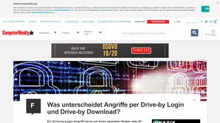 
                            5. Was unterscheidet Angriffe per Drive-by Login und Drive-by Download?