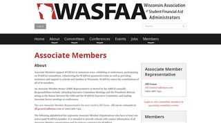 
                            8. WASFAA - Associate Members