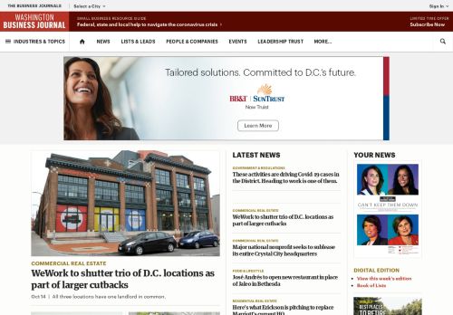 
                            1. Washington, D.C. Business News - Washington Business Journal