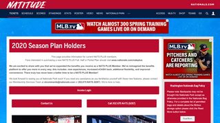 
                            8. Washington Nationals Season Plan Holders | Washington Nationals