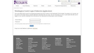 
                            9. Washington State Courts - Login to the Washington Courts