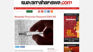 
                            12. Waspadai Pencurian Password SIAK-NG - Suara Mahasiswa UI