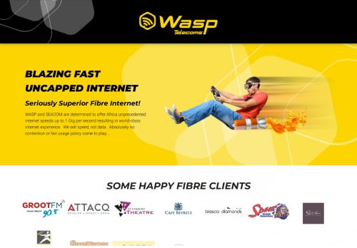 
                            12. WASPWiFi - Blazing fast uncapped internet brought to you by Wasp WiFi