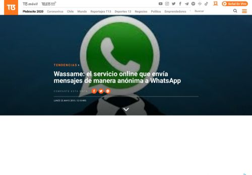 
                            11. Wassame: el servicio online que envía mensajes de manera anónima ...