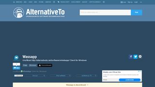 
                            12. Wassapp Alternatives and Similar Software - AlternativeTo.net