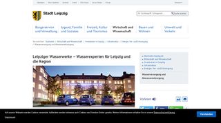 
                            9. Wasserversorgung und Abwasserentsorgung - Stadt Leipzig