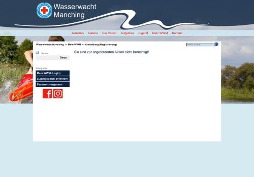 
                            2. Wasserwacht Manching - Anmeldung (Registrierung)