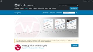 
                            12. WassUp Real Time Analytics | WordPress.org