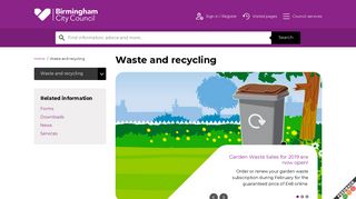 
                            10. Waste and recycling | Birmingham City Council