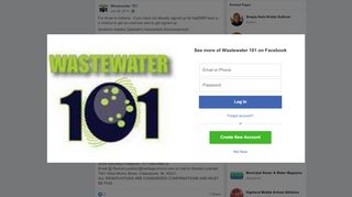 
                            12. Wastewater 101 - For those in Indiana - if you have not... | Facebook