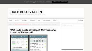 
                            9. Wat is de beste afvalapp? MyFitnessPal Loseit of Fatsecret? - Hulp bij ...