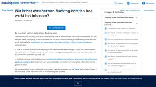 
                            2. Wat is het extranet van Booking.com, en hoe werkt het inloggen ...