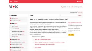 
                            12. Wat is het verschil tussen Squirrelmail en Roundcube? - Vdx