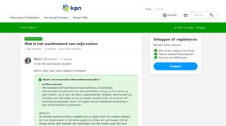 
                            5. Wat is het wachtwoord van mijn router | KPN Community - KPN Forum