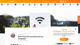 
                            6. Wat is het wifi-wachtwoord van Schiphol? - Zoover