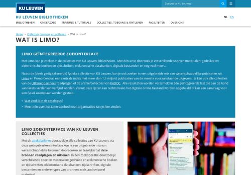 
                            6. Wat is Limo? – KU Leuven Bibliotheken