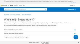 
                            3. Wat is mijn Skype-naam? | Skype-ondersteuning - Skype Support