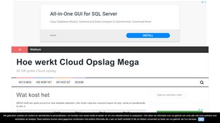 
                            5. Wat kost het – Hoe werkt Cloud Opslag Mega