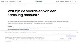 
                            2. Wat zijn de voordelen van een Samsung account? | Samsung Service ...