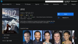 
                            4. Watch 2012 Online | Stream Full Movie | DIRECTV