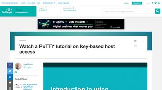
                            3. Watch a PuTTY tutorial on key-based host access